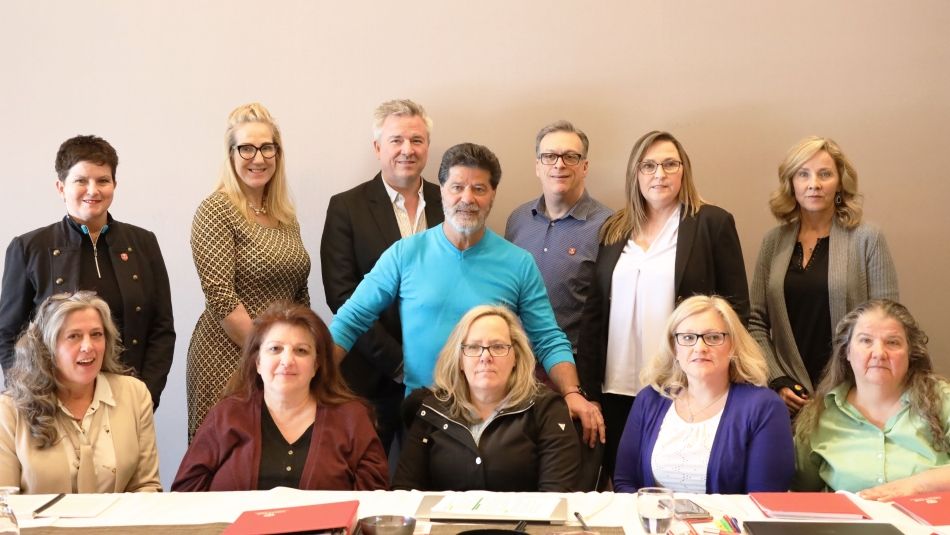 Jerry Dias and the Unifor Local 2002 Air Canada bargaining team.