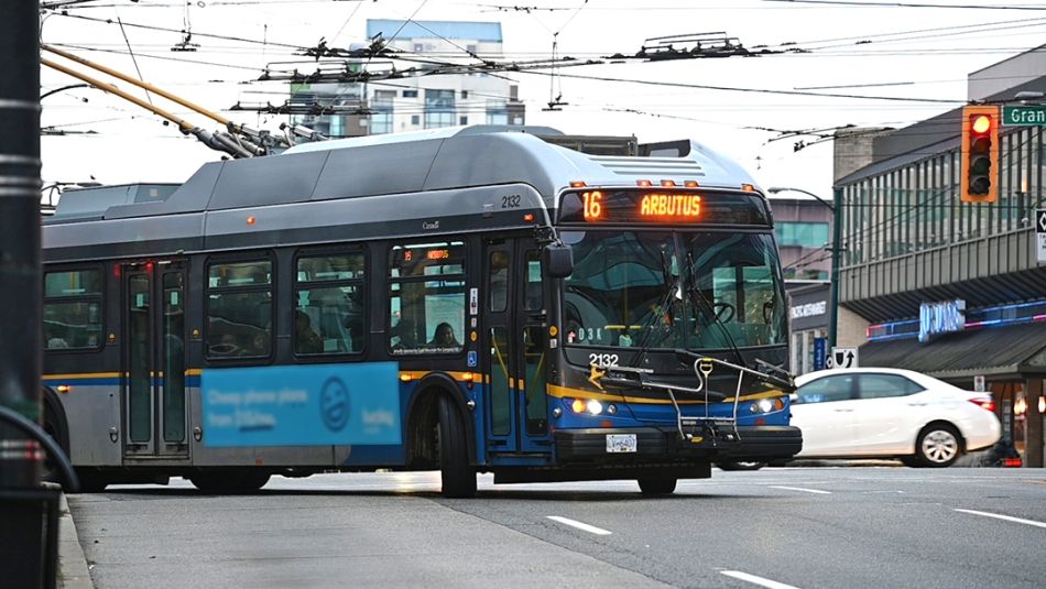 City bus on the road