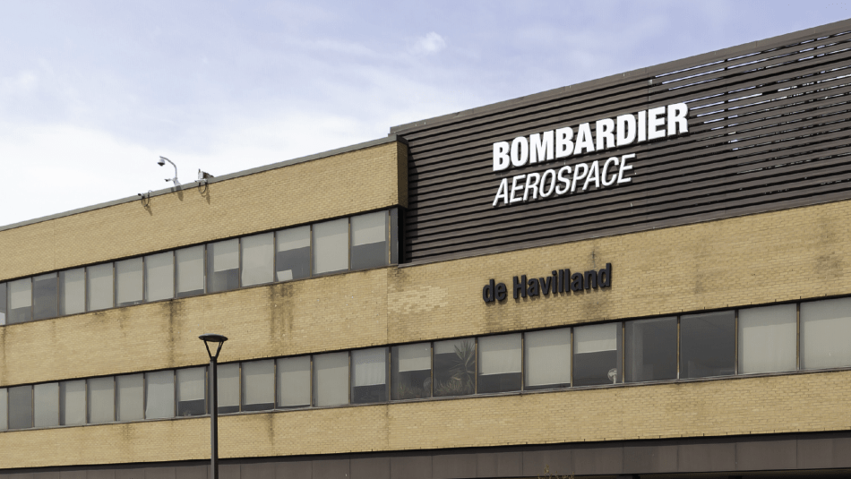 Bombardier Aerospace and De Havilland offices at the Downsview plant in Toronto.