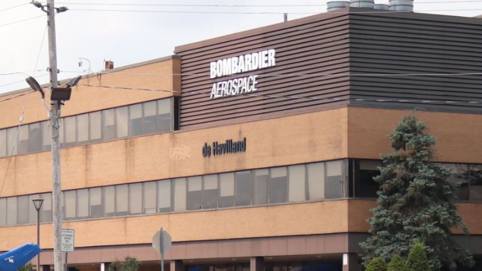 Exterior of Bombardier Aviation Downsview plant 