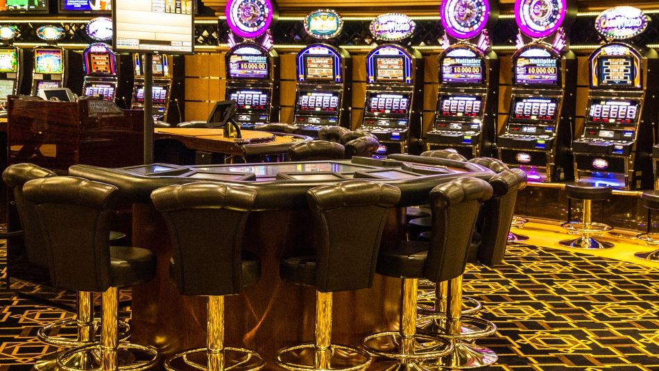 An empty casino.