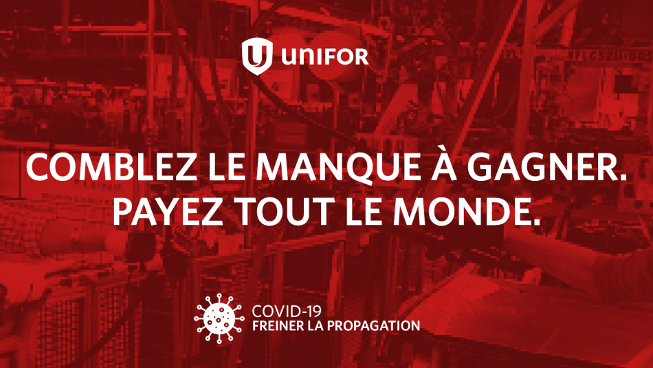 Un graphique contient le texte : «Comblez le manque à gagner. Payez tout le monde.»