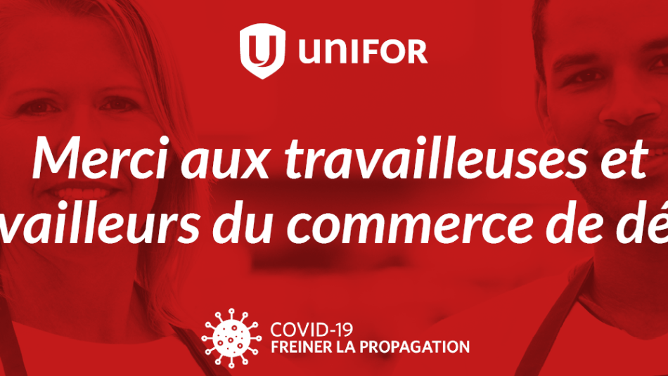 Merci aux travailleurs du commerce de détai