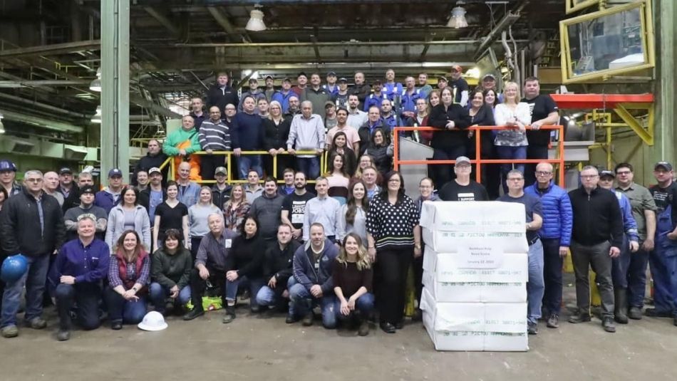 Members of Unifor Local 440 at Northern Pulp mill.