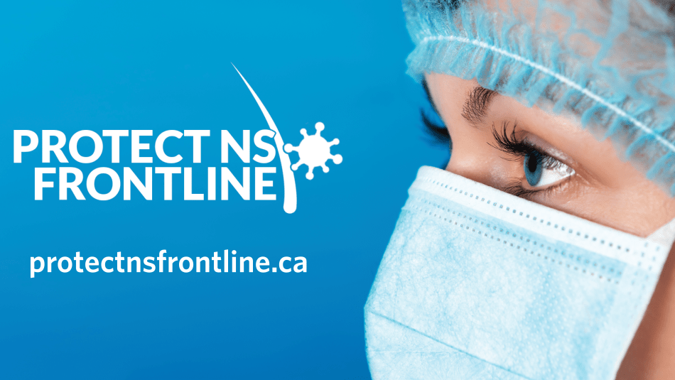 A graphic reads: "Protect NS Frontline."