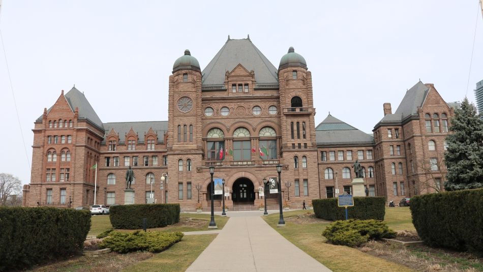 The Ontario Legislative Building at Queen's Park. 