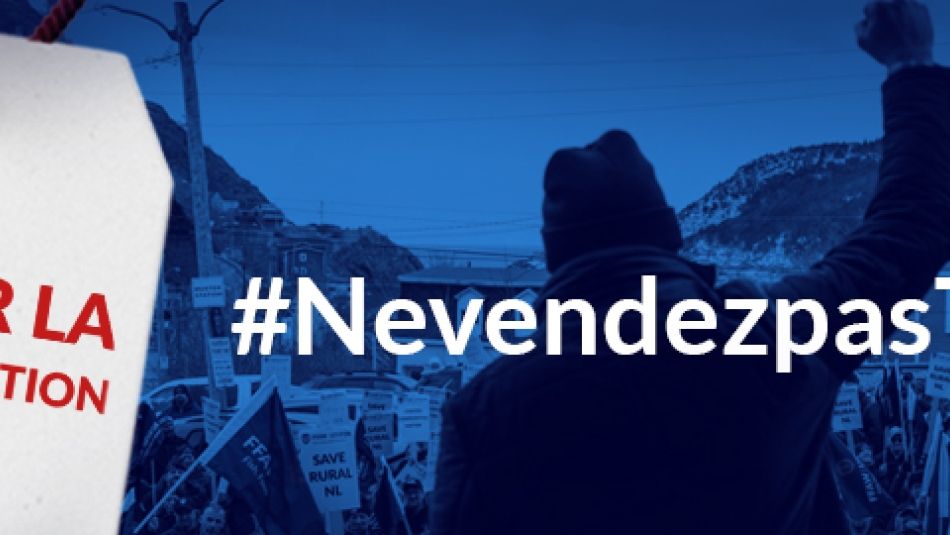 Rejeter la réinitialisation #NeVendezPasTNL