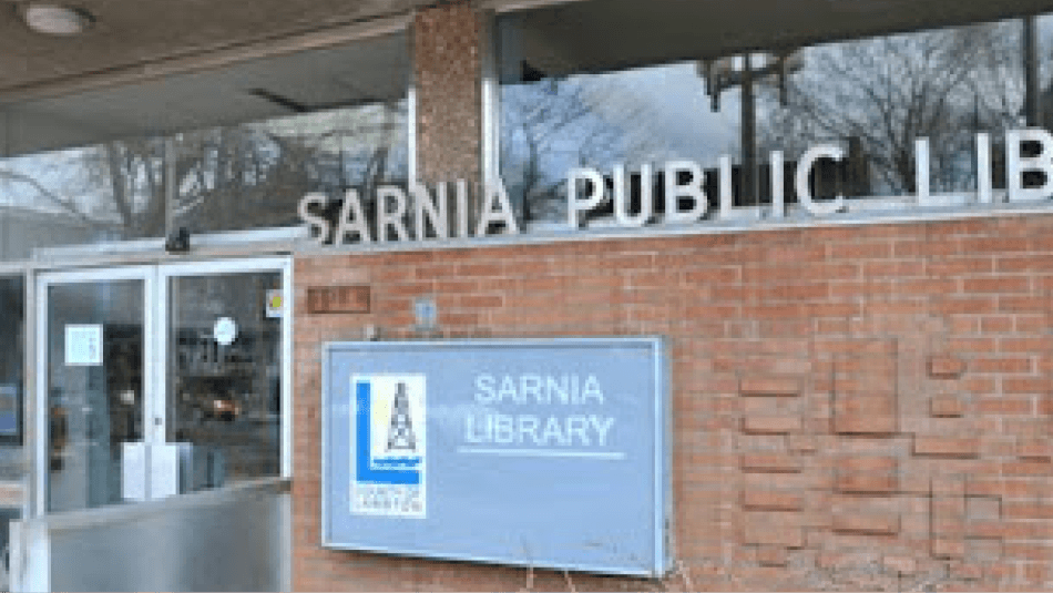 Sarnia Public Library entrance