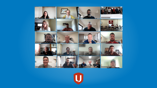A screen shot of a zoom meeting