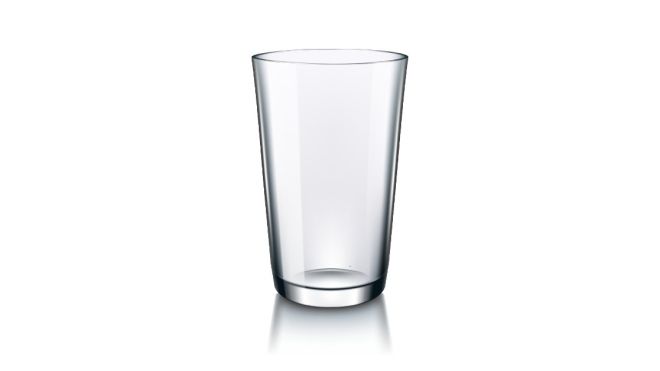An empty glass