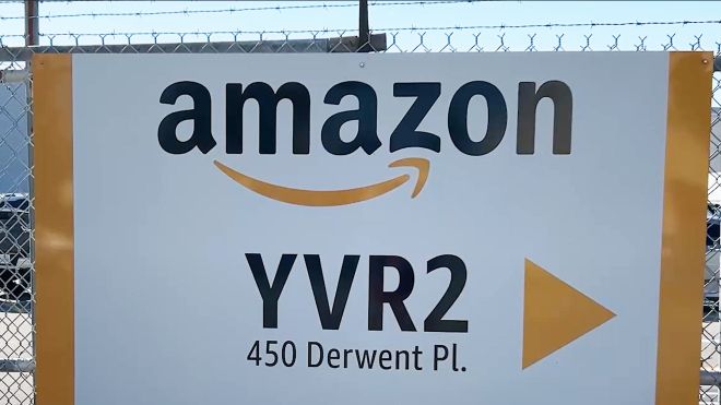 Amazon YVR2 sign