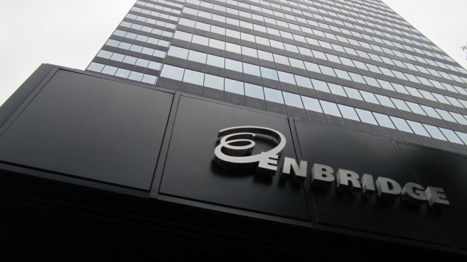 Enbridge Sign on a building