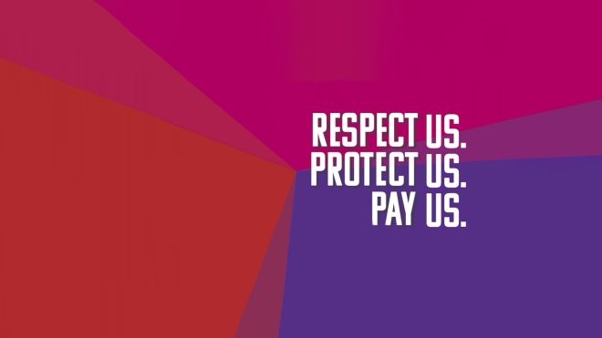 Respect Us Protect Us Pay Us 
