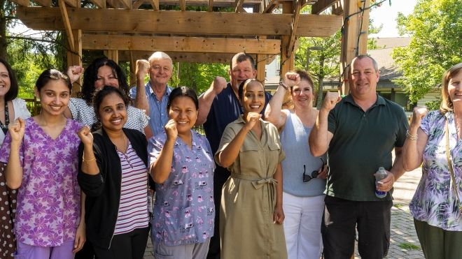 Samia visits Local 1359 Ontario Finnish Resthome