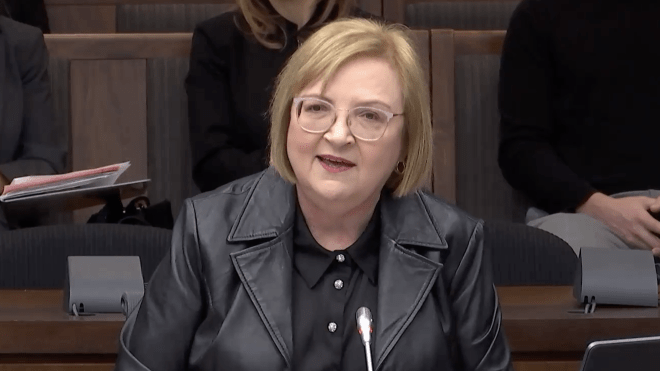 A women speaking in chambers 