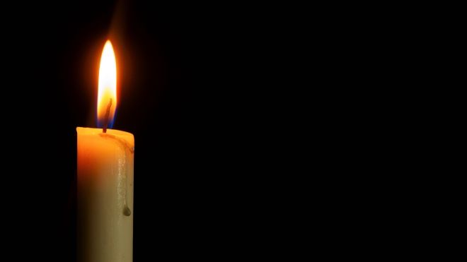 single candle in memoriam day 