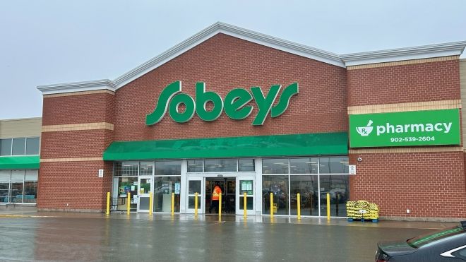The exterior of a Sobeys grocery store.