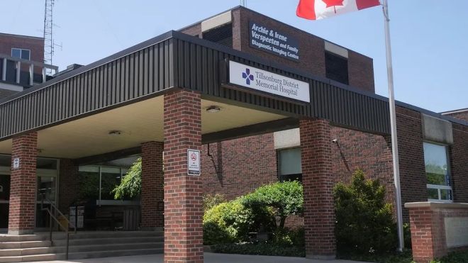 Tillsonburg District Memorial Hospital exterior 