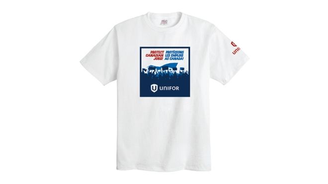 Unifor Labour Day t-shirt