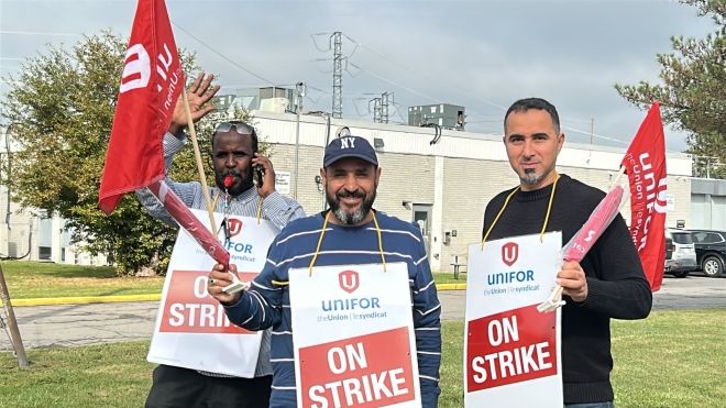 Blue line striking members