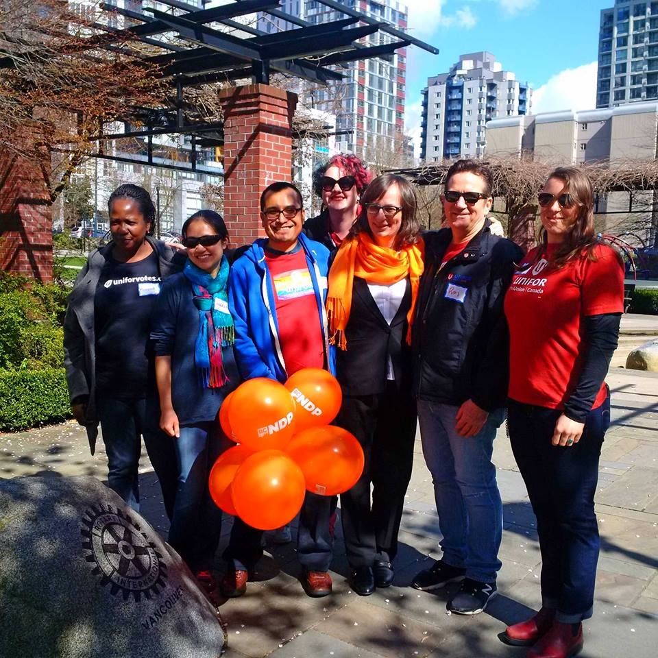 Memebers of the Unifor British Columbia Regional LGBTQ Committee.