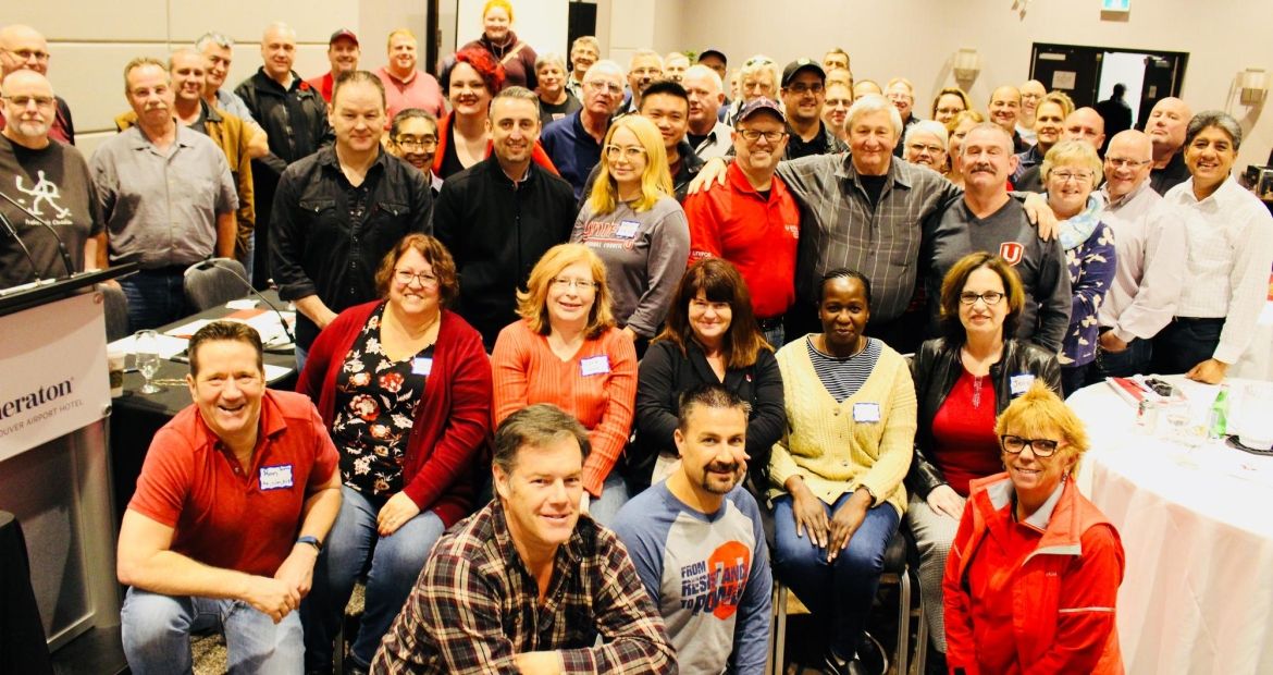 A large group of BC Regional Council delegates.
