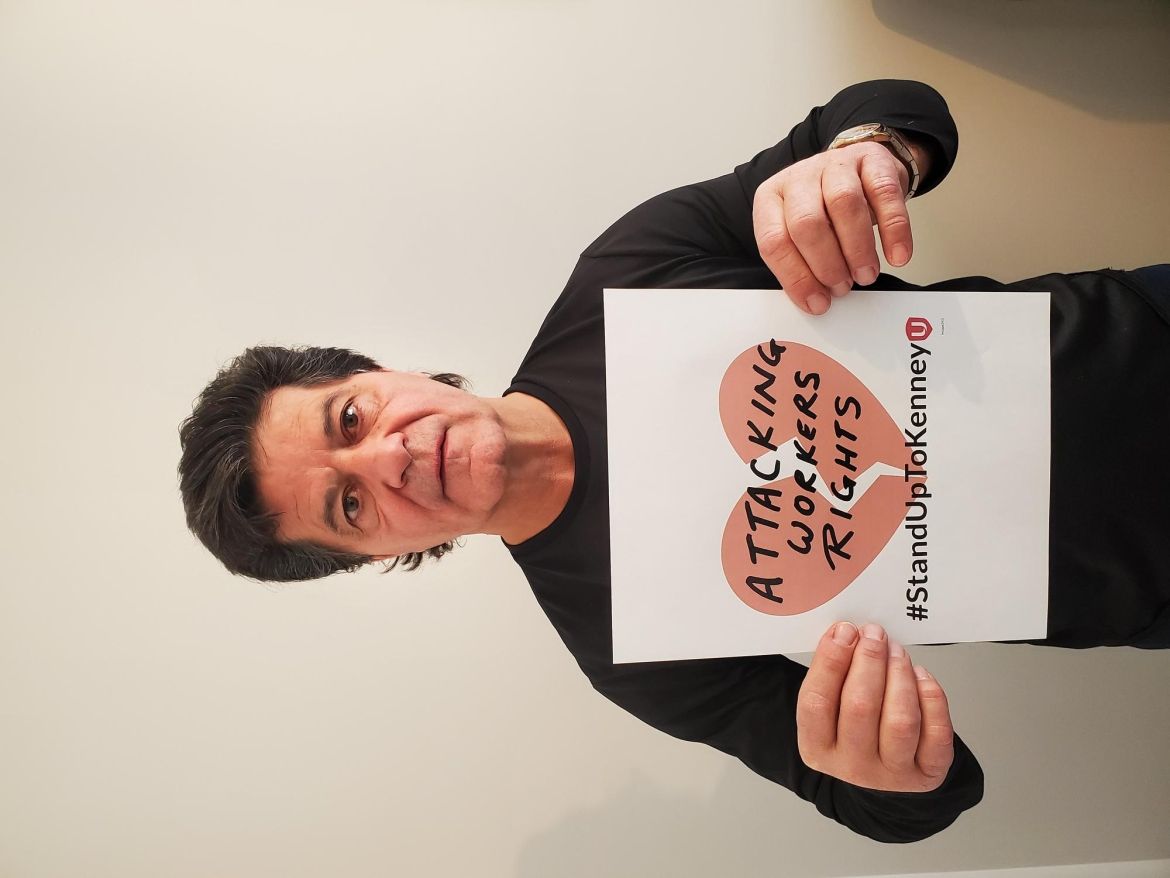 Jerry Dias’ broken heart message “Attacking Workers Rights”
