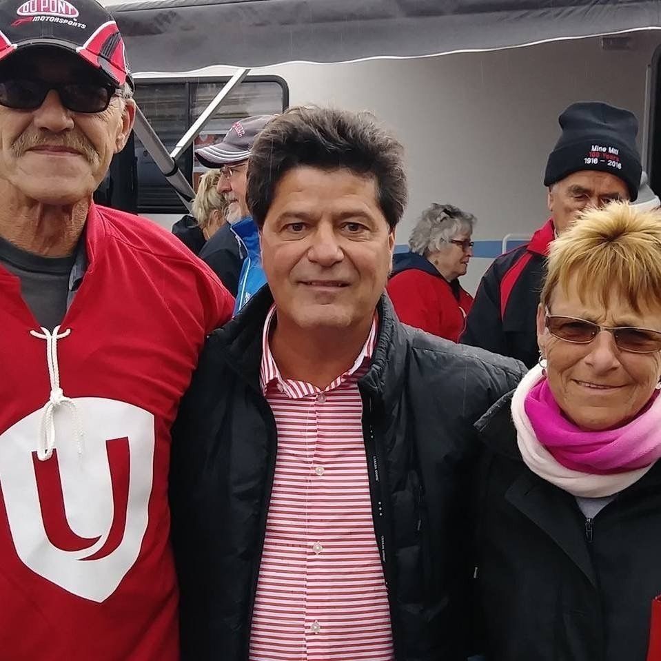 Louise Leaman-Corbin et son mari avec Jerry Dias.