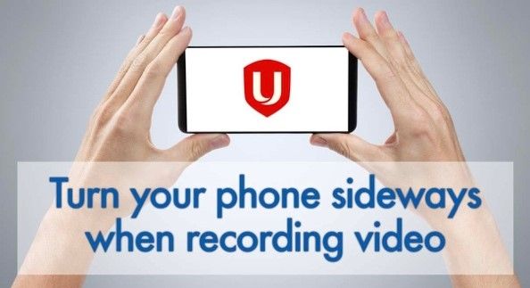 Turn your phone sideways when recording video.