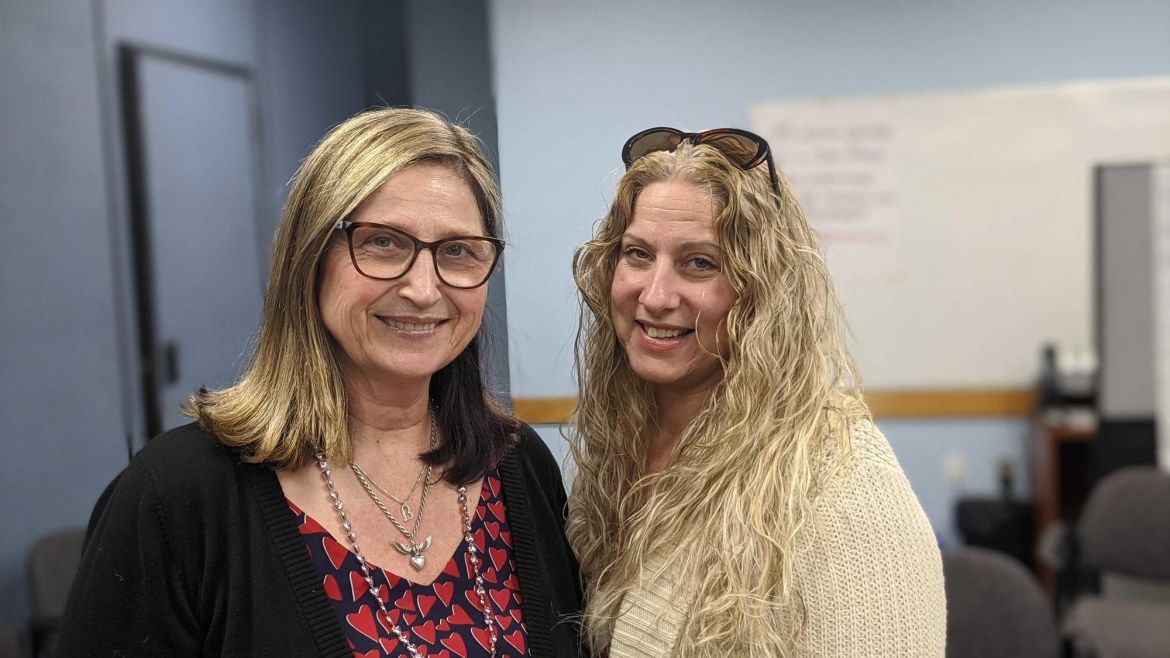 Action Centre Coordinators Trisha Judges and Eva Guta