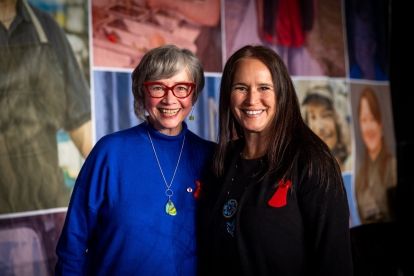 BC Labour Minister Jennifer Whiteside and BC Council Chair Leanne Marsh