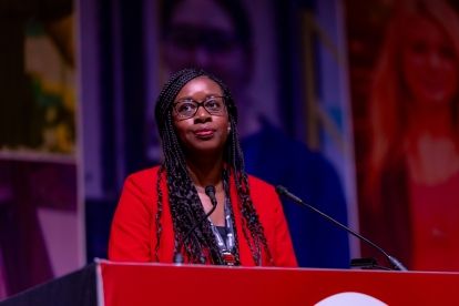 ORC Chair Shinade Allder speaks to the council