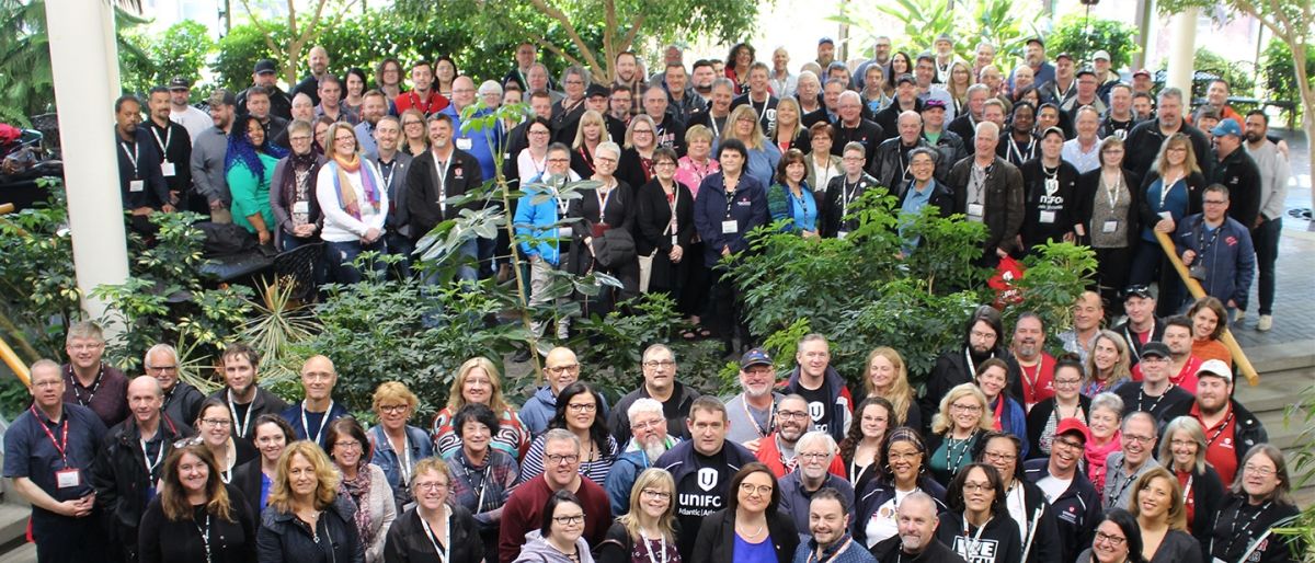 All 200 plus delegates of the Atlantic Regional Council gathered in an indoor garden.