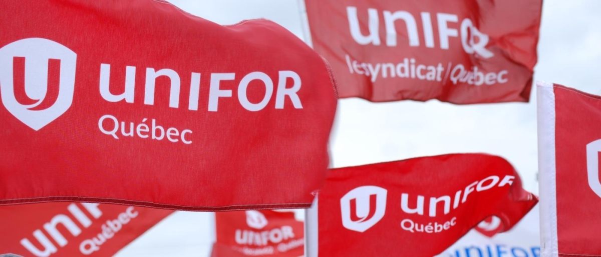 Unifor Quebec flag