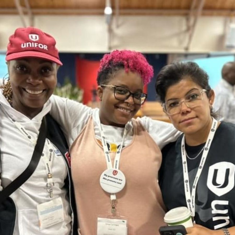 Three Unifor members.