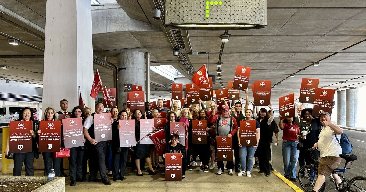 Unifor rallies to protect scope work for its members after Air Canada ...