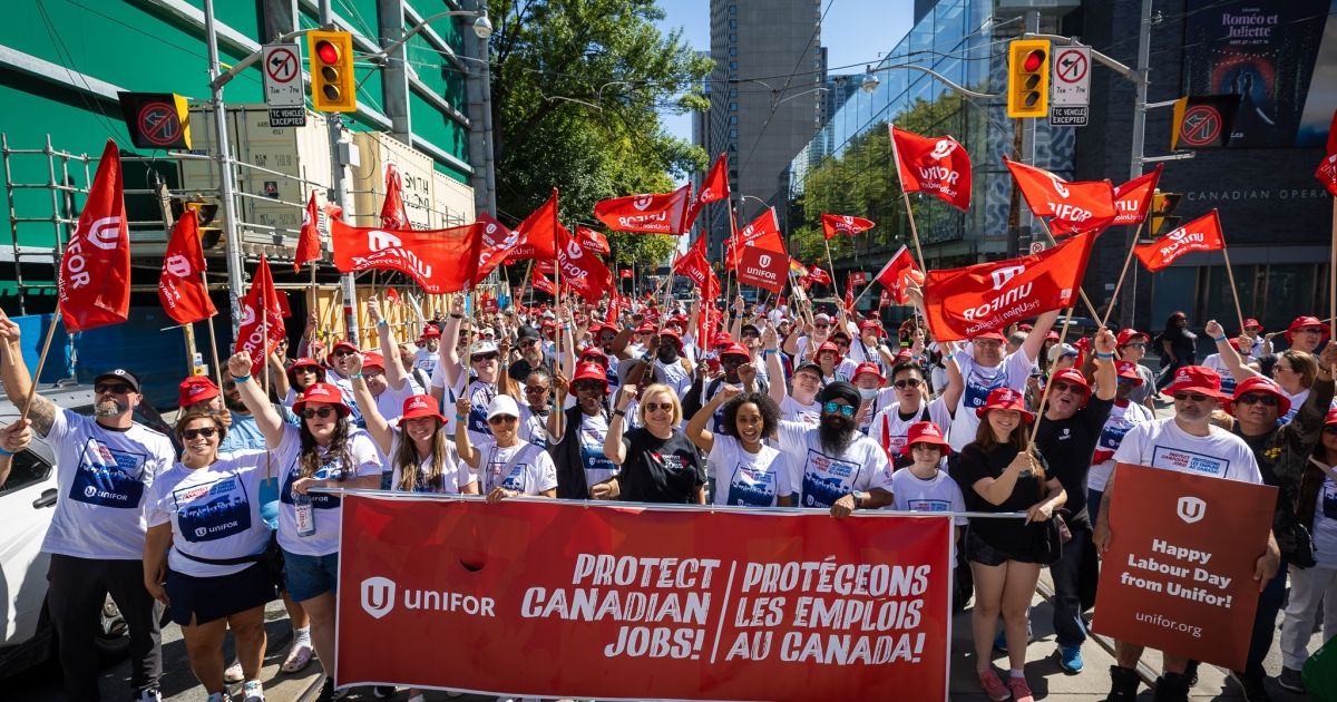 Unifor members rally to Protect Canadian Jobs at Labour Day events ...