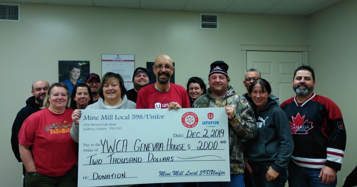 Unifor continues annual donation and support to women’s shelters across